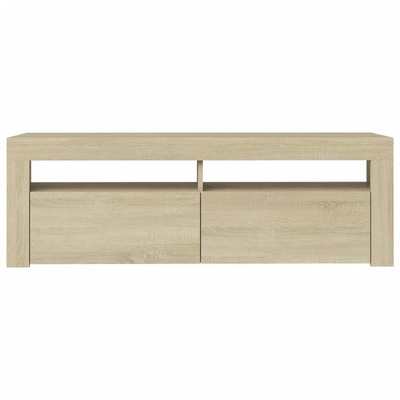 vidaXL Szafka pod TV z oświetleniem LED, dąb sonoma, 120x35x40 cm model standard