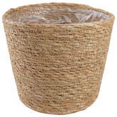 Kosze na rośliny z trawy morskiej 3 pcs naturalny ?26 x 19 cm