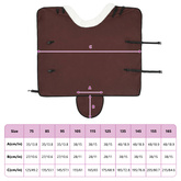 Koc dla Koni Ciemny brąz 115 cm Polarowy fleece