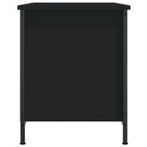 vidaXL Szafka pod TV, czarna, 80x40x50 cm, materiał drewnopochodny