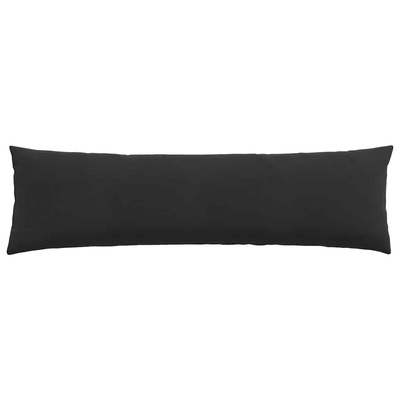 Poduszki na sofę 2 pcs Czarny 145 x 40 cm Tkanina sztruksowa