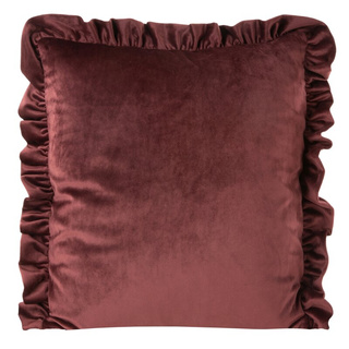 Poszewka Velvet ciemnobordowa 45x45