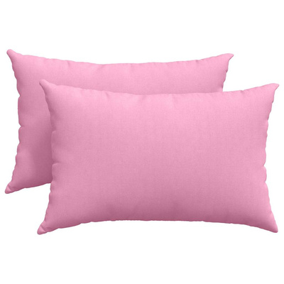 Poduszki na sofę 2 pcs Różowy 60 x 40 cm tkanina