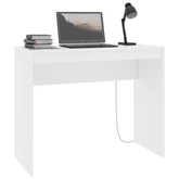 vidaXL Biurko, białe, 90x40x72 cm, materiał drewnopochodny