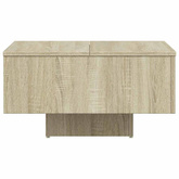 Stolik kawowy, dąb sonoma 60x60x31,5 cm materiał drewnopochodny