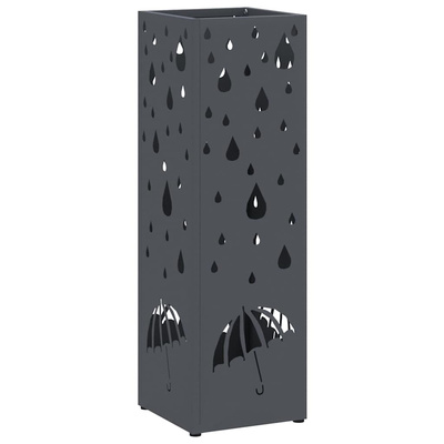 Stojak na Parasol Deszczowy antracytowy 15,5 x 15,5 x 49 cm