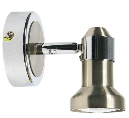 Lampa ścienna kinkiet 1X50W GU10 nikiel+chrom ARKON 91-59574