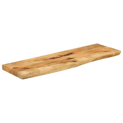 Blat stołu, 110x30x2,5 cm, naturalna krawędź, drewno mango