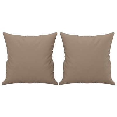 2-osobowa sofa z poduszkami, cappuccino, 140 cm, sztuczna skóra