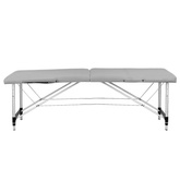 Stół składany do masażu aluminiowy komfort Activ Fizjo 2 segmentowy szary 130826