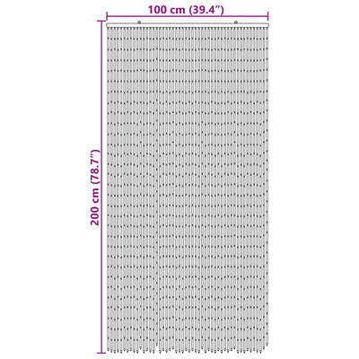 Firanka na drzwi przeciw owadom wielokolorowy 100 x 200 cm