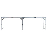 vidaXL Składany stolik turystyczny, aluminiowy, 240x60 cm