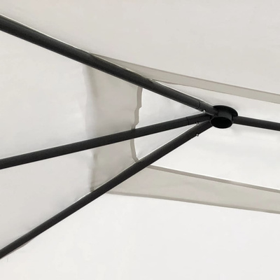 vidaXL Altana z pokryciem słupków 3x4x2,6 m, kremowa, 160 g/m²