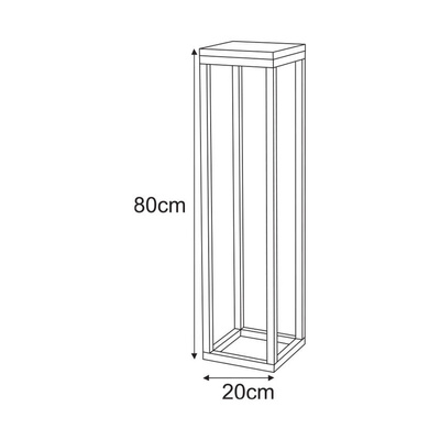 Meble dekoracyjne KS-36 KWIETNIK DREWNO L z serii KAJA HOME