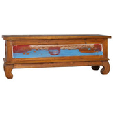 vidaXL Szafka pod TV, 110 x 35 x 40 cm, lite drewno tekowe z odzysku