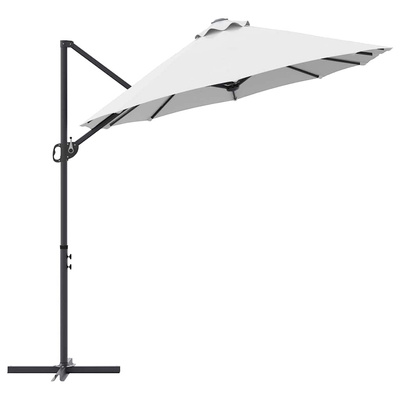 Parasol plażowy piaskowy 372 x 198 x 243 cm