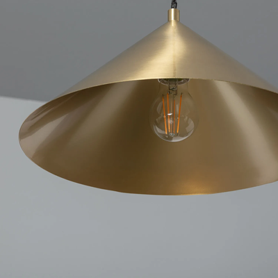 Lampa Wisząca Złoty Stożek Abruzzo Horte E27