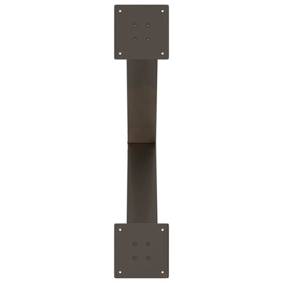 Nogi do stołu jadalnego w kształcie litery X 2 szt. Naturalna stal 80x(72-73) cm Stal