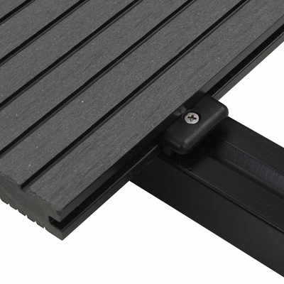 Deska Tarasowa 6 pcs Szary Kompozyt drewniano-plastikowy