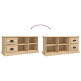 vidaXL Szafka pod TV, kolor dąb sonoma, 102x35,5x47,5 cm