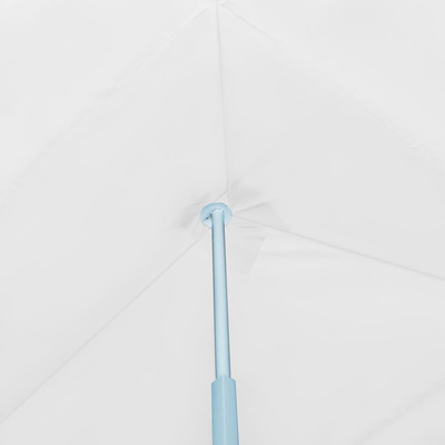 Składany namiot z 8 ścianami bocznymi, 3 x 9 m, biały