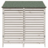 Shed ogrodowy Biały 106 x 56 x 113,5 cm Drewno Świerkowe