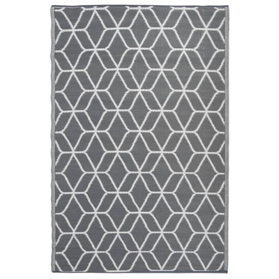 Esschert Design Dywan zewnętrzny, 180x121 cm, szaro-biały, OC25