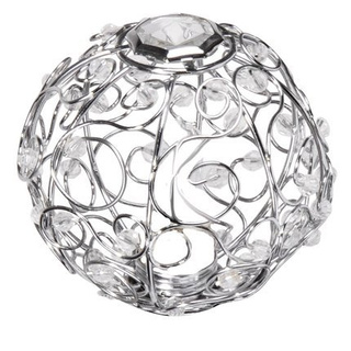 Klosz chrom druciany z kryształkami do spotów G9 z nakrętką Collar 79-12685