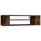 Wisząca szafka pod TV, przydymiony dąb, 100x30x26,5 cm