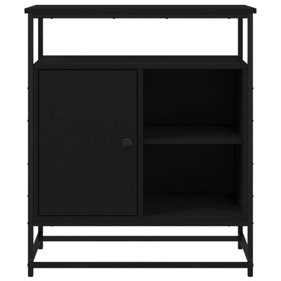 Szafka, czarna, 69x35x80 cm, materiał drewnopochodny