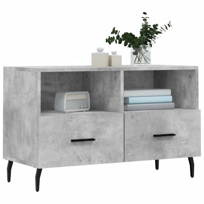 Szafka pod TV, szarość betonu, 80x36x50 cm vidaXL
