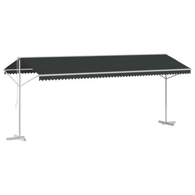 Markiza wolnostojąca antracytowy 6 x 3 m Poliester