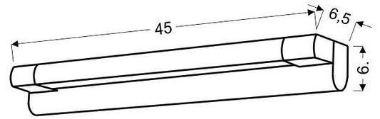 Kinkiet nad lustro LED 5W MIA 45cm chrom 20-74188