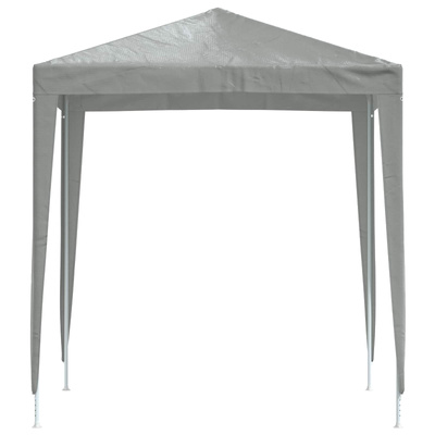 Namiot Imprezowy 200 x 200 x 240 cm jasnoszary PE i stal