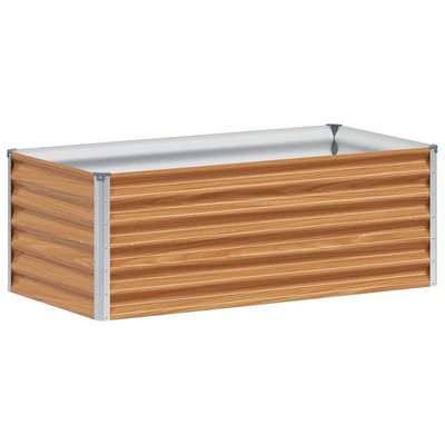 Podniesiona rabata ogrodowa 98 x 50 x 36 cm Stal Galwanizowana
