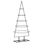 Metalowa choinka świąteczna, do dekoracji, czarna, 125 cm vidaXL