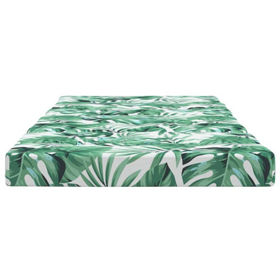 vidaXL Poduszki na leżaki, 2 szt., wzór w liście, tkanina Oxford