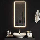 vidaXL Lustro łazienkowe z LED, 40x90 cm