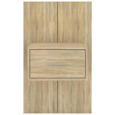 vidaXL Wiszące szafki nocne, 2 szt., dąb sonoma model standard