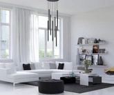 Lampa wisząca Ultrathin czarna 7