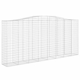 Łukowaty kosz gabionowy 400x50x180/200 cm, galwanizowane żelazo