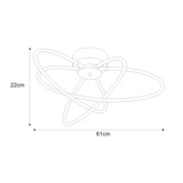 Lampa sufitowa K-8073 z serii LELO KAJA