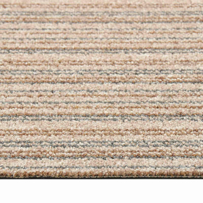 Dywan 20 pcs Beżowy w paski 50 x 50 cm 100% polipropylen
