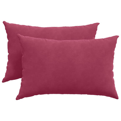 Poduszki na sofę 2 pcs Czerwone wino 60 x 40 cm
