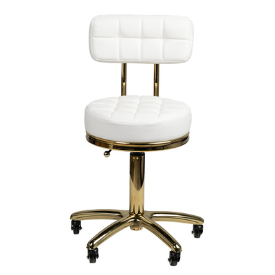 Taboret kosmetyczny Gold AM-961 biały 131988