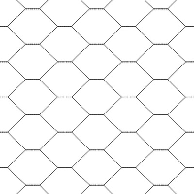 Ogrodzenie heksagonalne 1,4 x 10 m PVC Szary