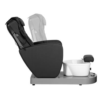Fotel spa do pedicure Azzurro 016C czarny z masażem pleców i hydromasażem  142947