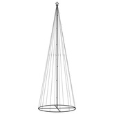 vidaXL Choinka stożkowa, 732 ciepłe białe LED, 160x500 cm