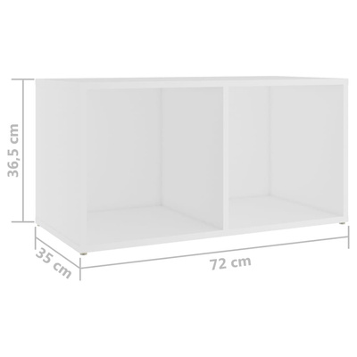vidaXL Szafki telewizyjne, 2 szt., białe, 72x35x36,5 cm