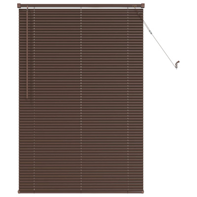 Żaluzja wenecka Ciemnobrązowy ze wzorem 150 x 90 cm 25 mm PVC